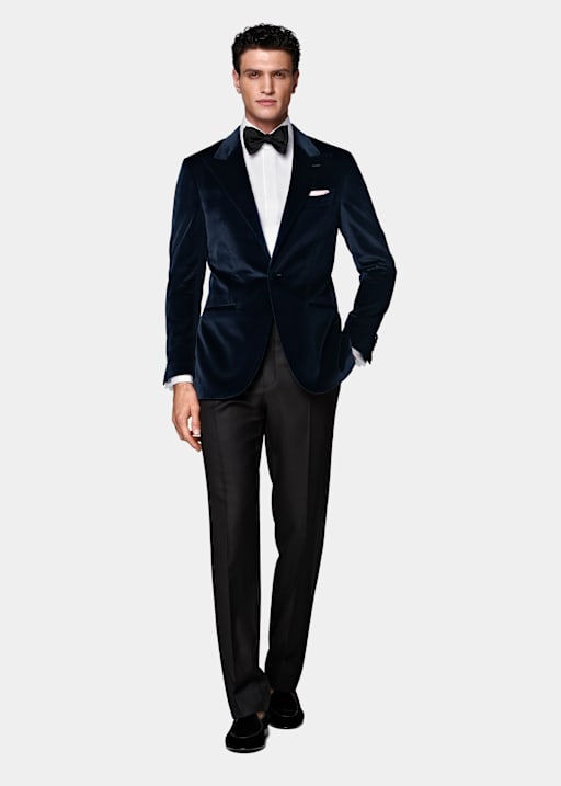 Blazer de esmoquin Havana azul marino corte Tailored