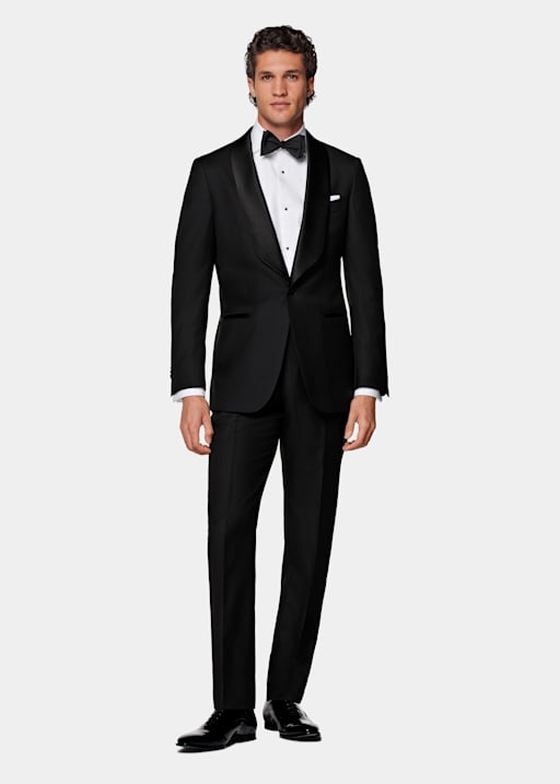 Black Tailored Fit Havana Dinner Jacket