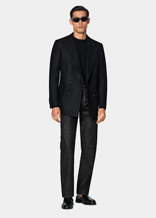Black Tailored Fit Milano Blazer