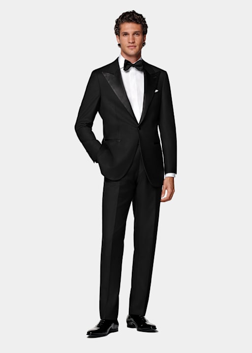 Black Tailored Fit Havana Dinner Jacket