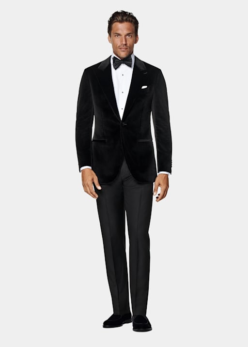 Black Tailored Fit Havana Dinner Jacket