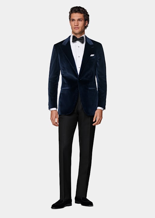 Navy Tailored Fit Havana Dinner Jacket