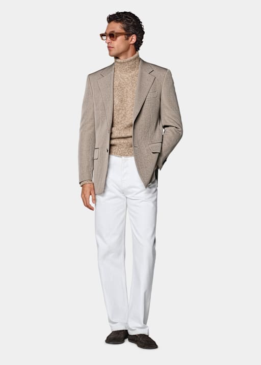 Roma Anzugsakko mitteltaupe Relaxed Fit
