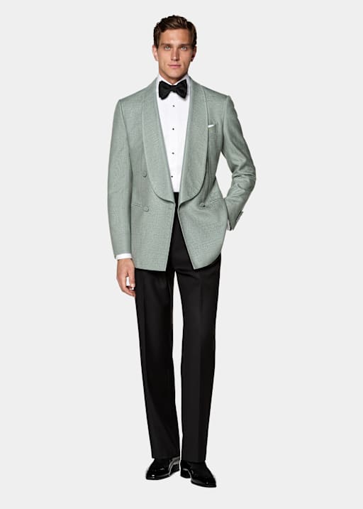 Mid Green Tailored Fit Milano Dinner Jacket