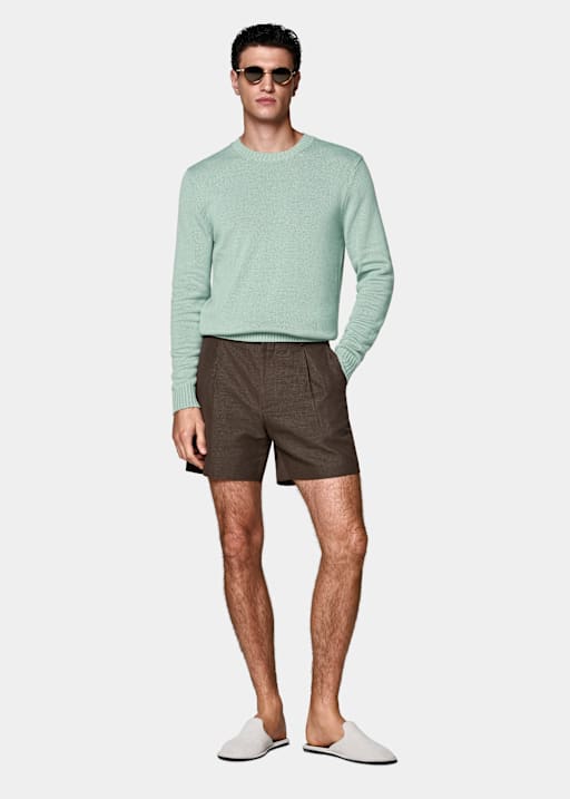 Jersey cuello redondo verde