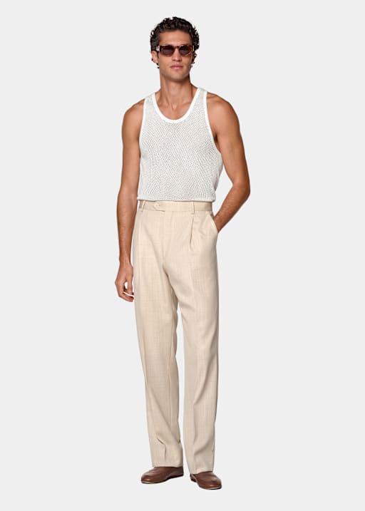Off-White Crochet Tank Top
