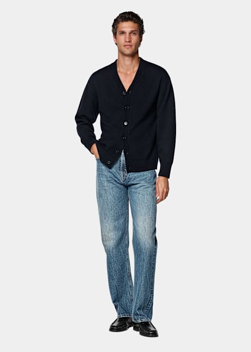 Cardigan bleu marine