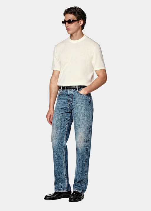 Off-White Short Sleeve Crewneck