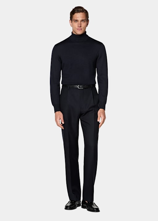 Navy Turtleneck