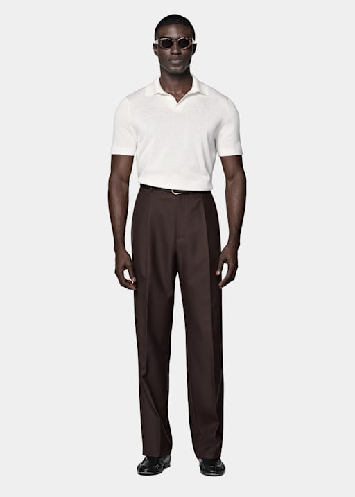 Off-White Buttonless Polo