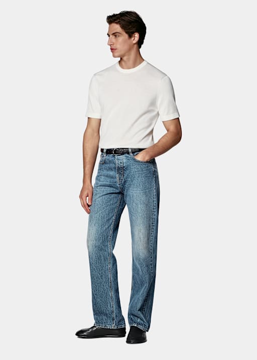 Off-White Short Sleeve Crewneck