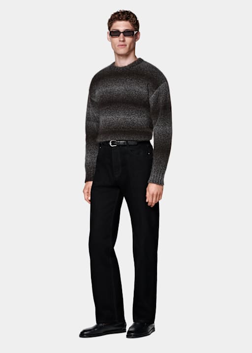 Dark Brown Dégradé Crewneck