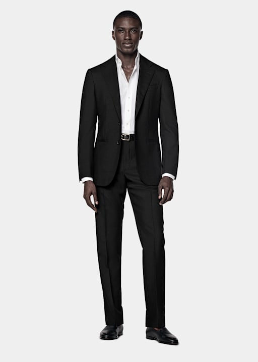 Traje Havana negro corte Tailored