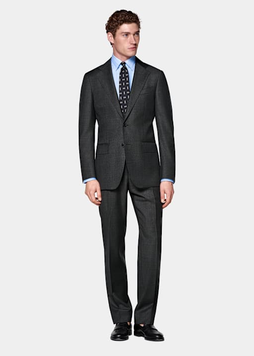 다크 그레이 테일러드 핏 Havana 수트