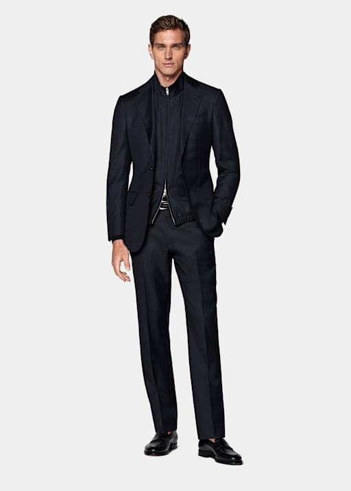 Navy Tailored Fit Havana Suit