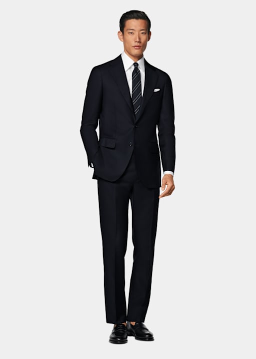 Navy Tailored Fit Havana Suit
