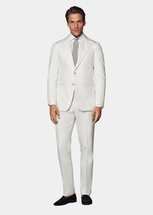  Havana Anzug off-white Tailored Fit