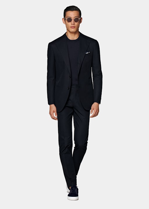  Navy Relaxed Fit Roma Suit