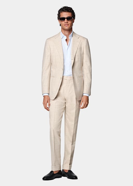 Sand Tailored Fit Havana Suit