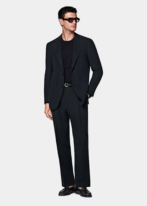 Navy Relaxed Fit Roma Suit