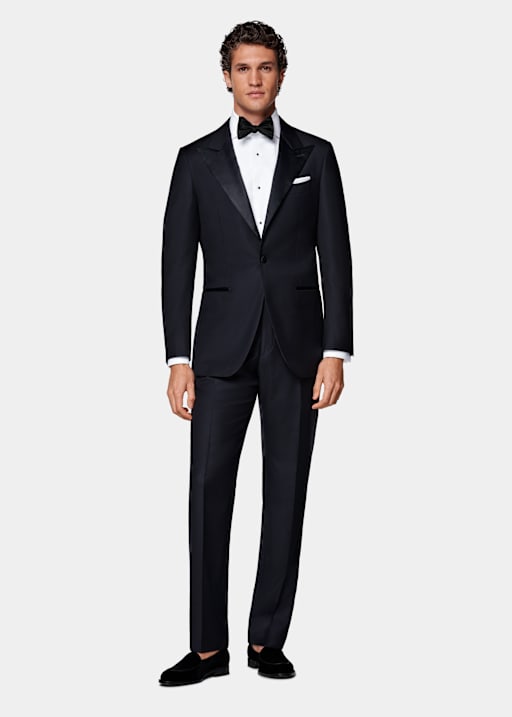 Smoking Havana coupe Tailored bleu marine