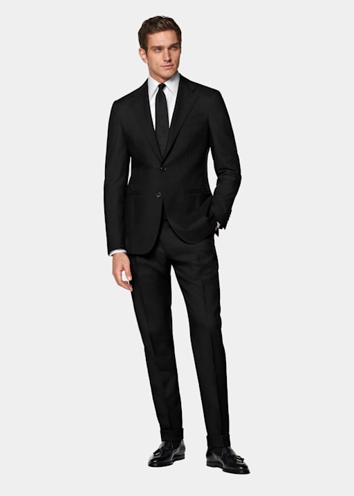 Black Tailored Fit Havana Suit