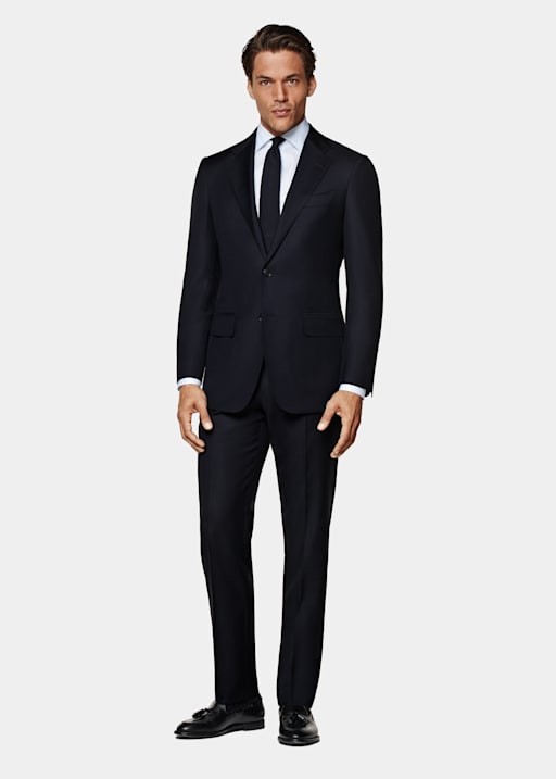 Navy Tailored Fit Havana Suit