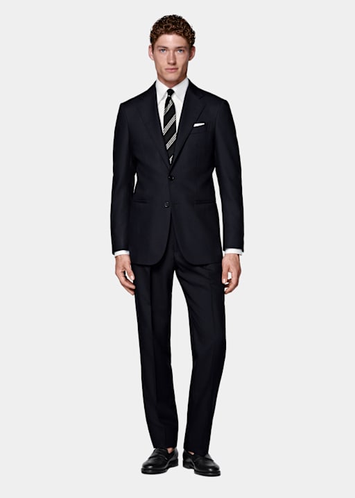 Navy Tailored Fit Havana Suit