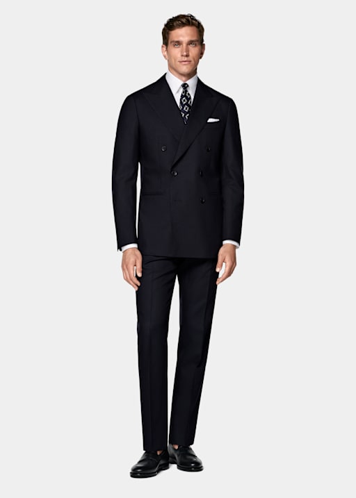 Navy Tailored Fit Havana Suit