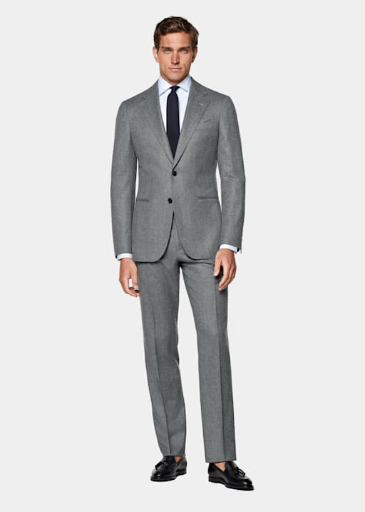 Mid Grey Tailored Fit Havana Suit