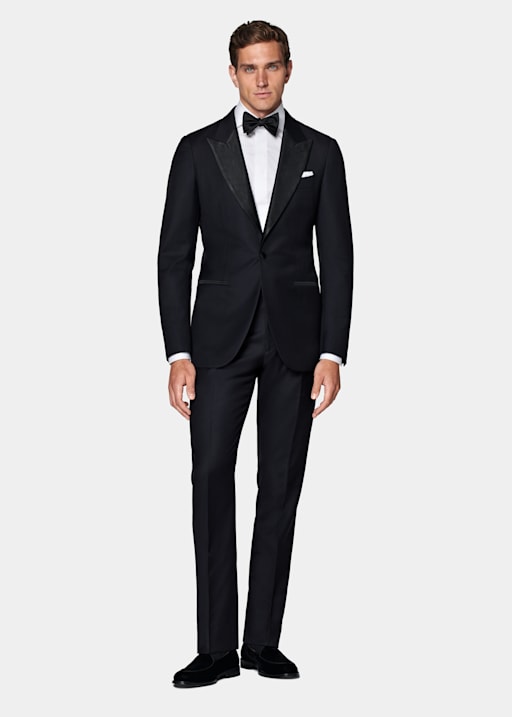  Navy Tailored Fit Lazio Tuxedo