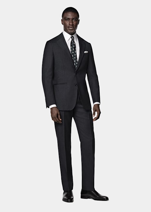 Dark Grey Perennial Tailored Fit Havana Suit