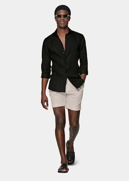 Black Slim Fit Shirt