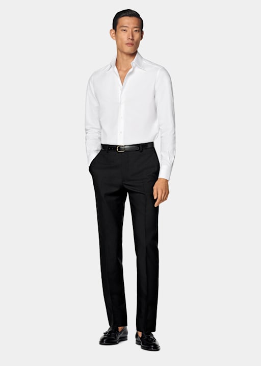 White Point Collar Tailored Fit Shirt
