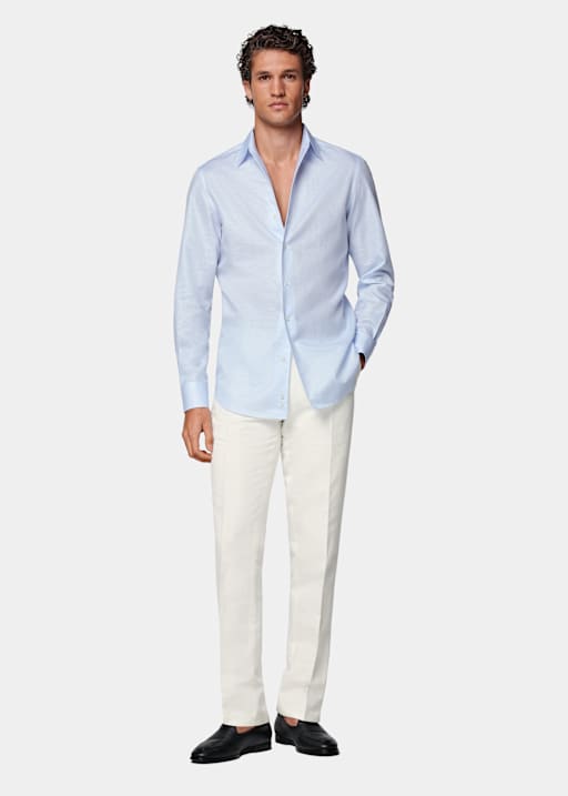 Light Blue Tailored Fit Shirt