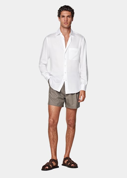White Tailored Fit Shirt