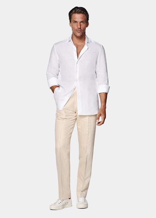 White Relaxed Fit Shirt
