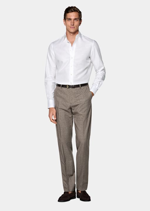 White Classic Collar Shirt