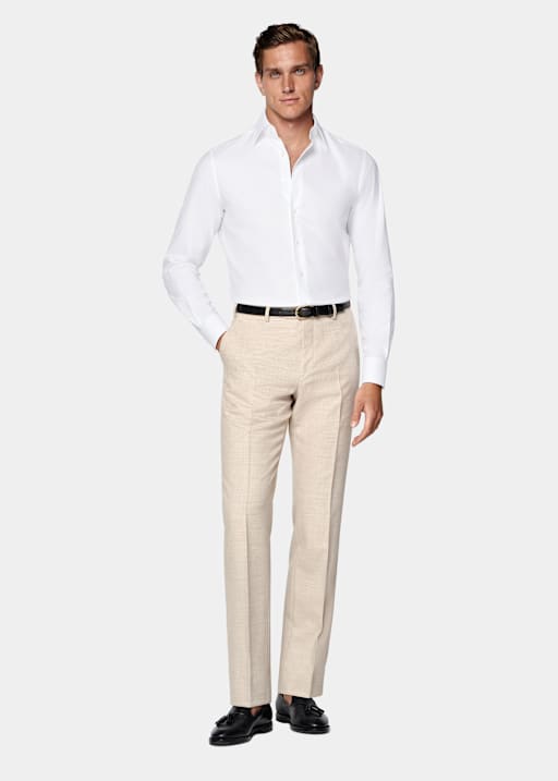 White Classic Collar Shirt