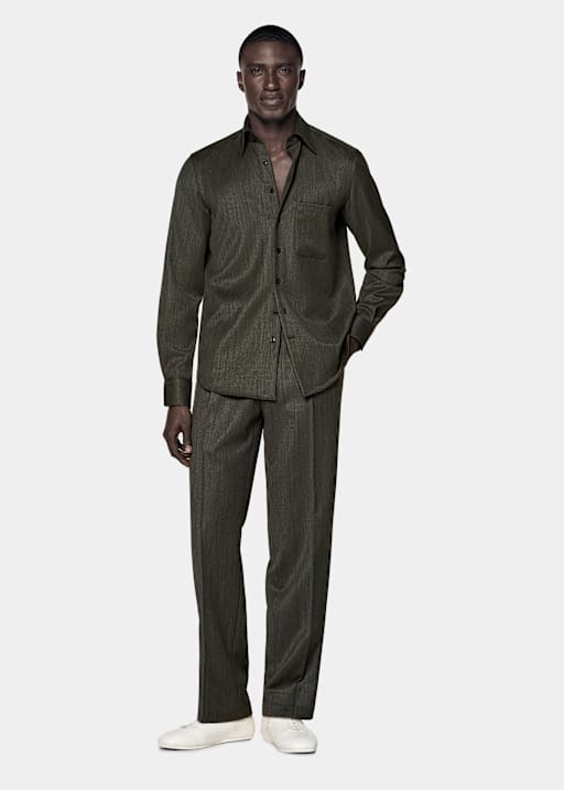 Green Wool Shirt
