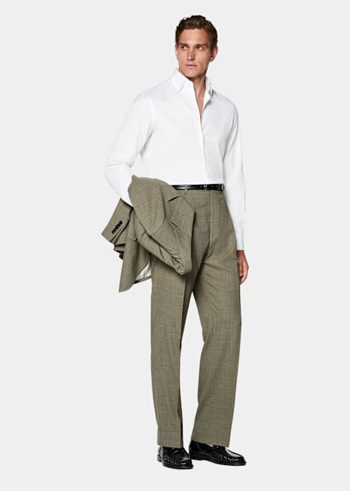 White Classic Collar Shirt