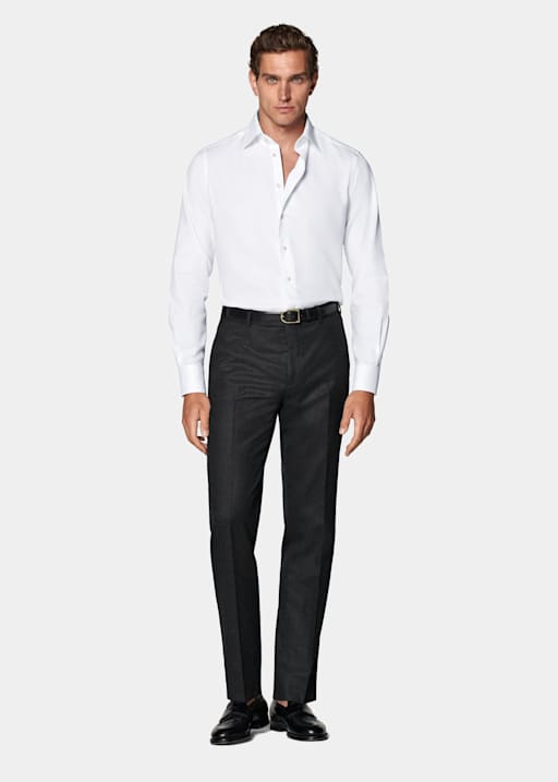 White Royal Oxford Slim Fit Shirt