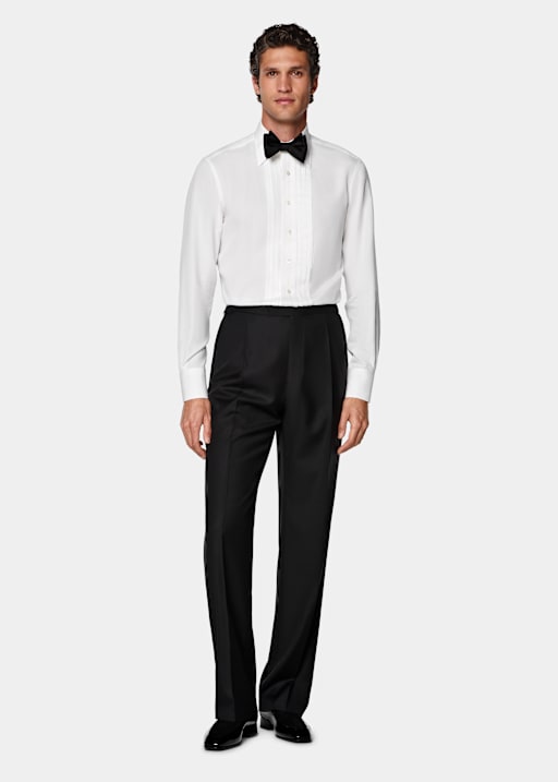 Off-White Pliss&eacute; Tuxedo Shirt