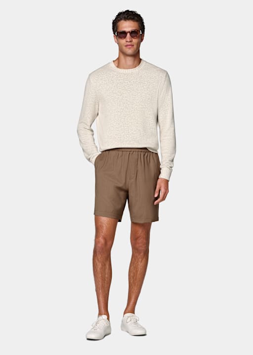 Bruine Straight Leg Shorts