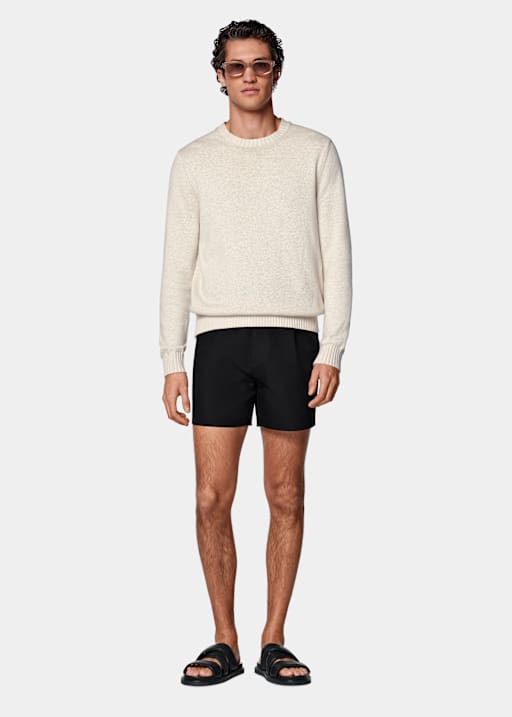 Czarne spodenki straight leg