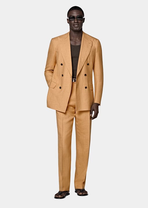 Orange Tailored Fit Milano Suit
