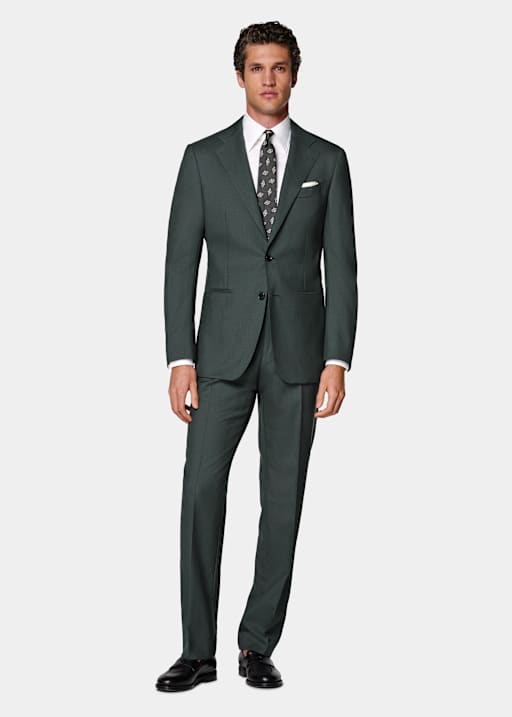 Dark Green Perennial Tailored Fit Havana Suit