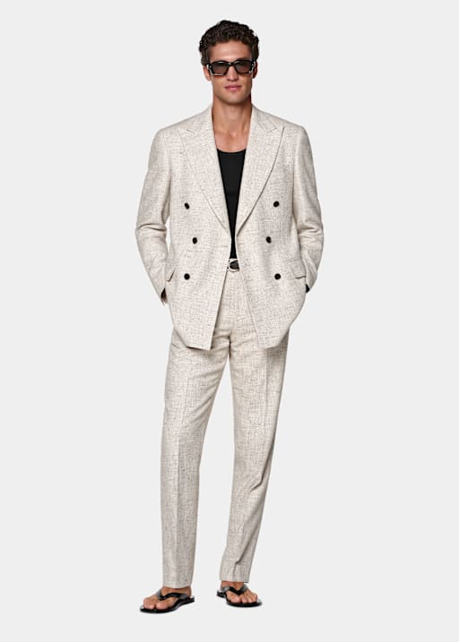 Traje Milano gris topo corte Tailored