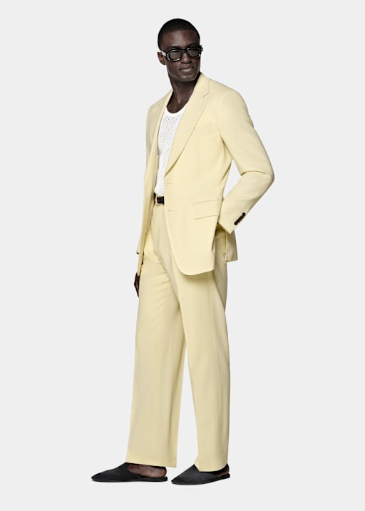 Yellow Tailored Fit Milano Suit