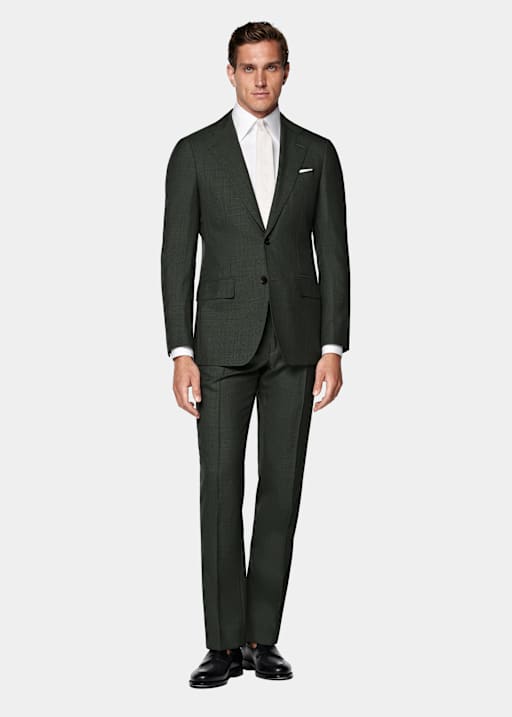 Dark Green Perennial Tailored Fit Havana Suit